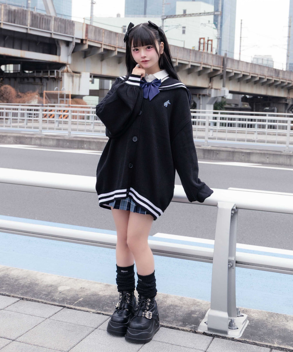天才秀才クールな学生カーディガン