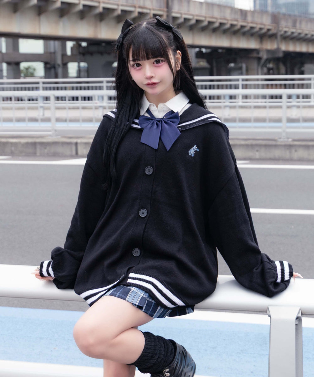 天才秀才クールな学生カーディガン