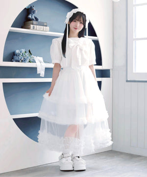 お嬢様のすずしげスカート