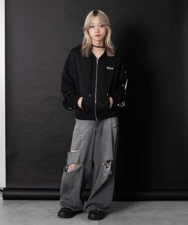 冬の夜空にお星様パーカー