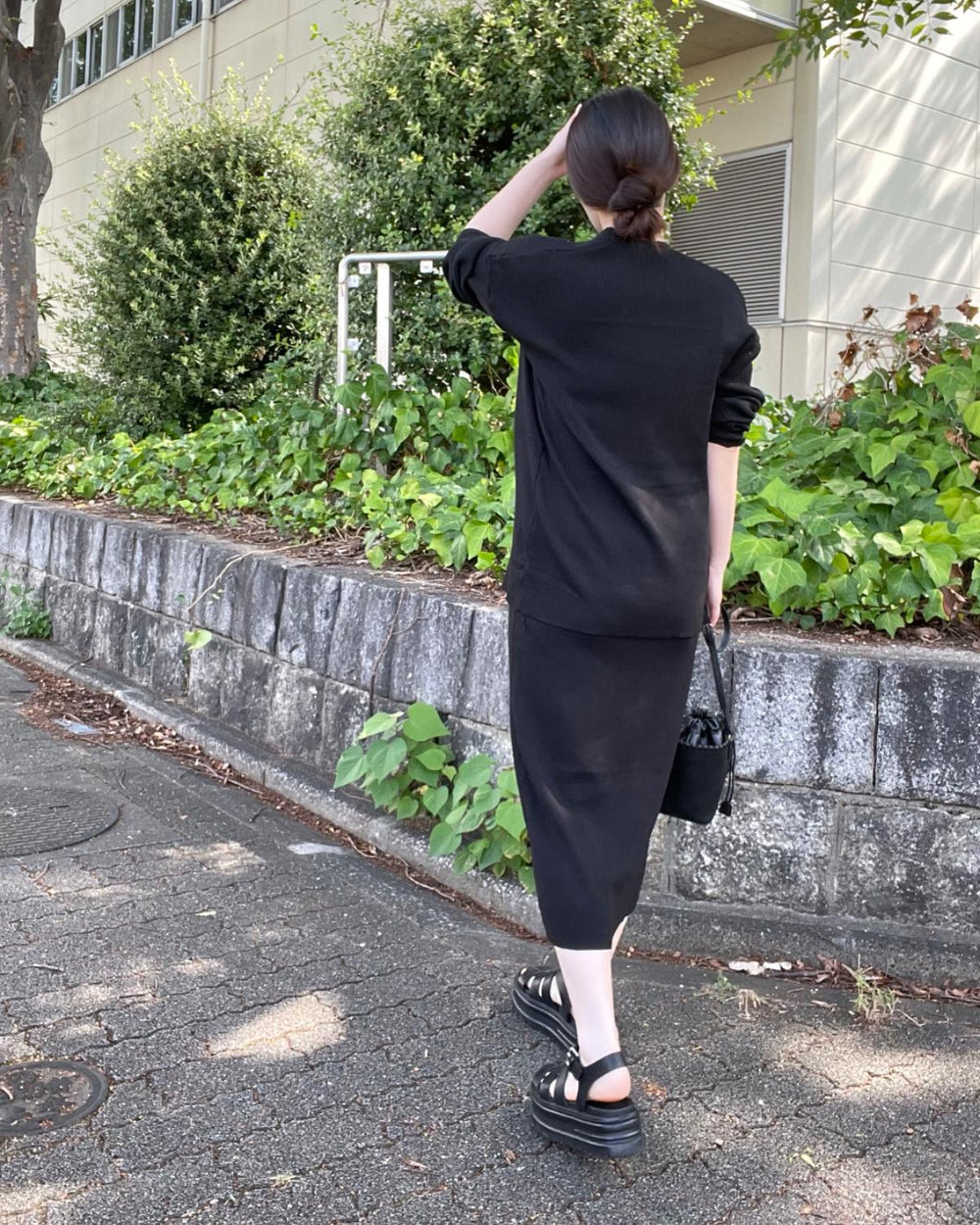 ボレロセットニットワンピース