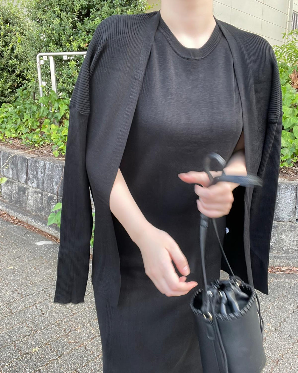 ボレロセットニットワンピース