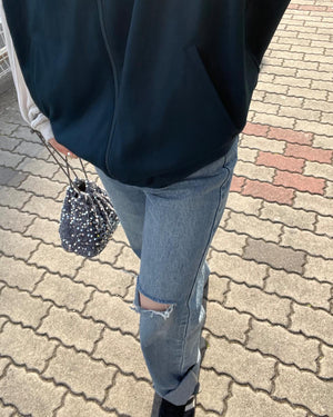 カッティングワイドデニム　