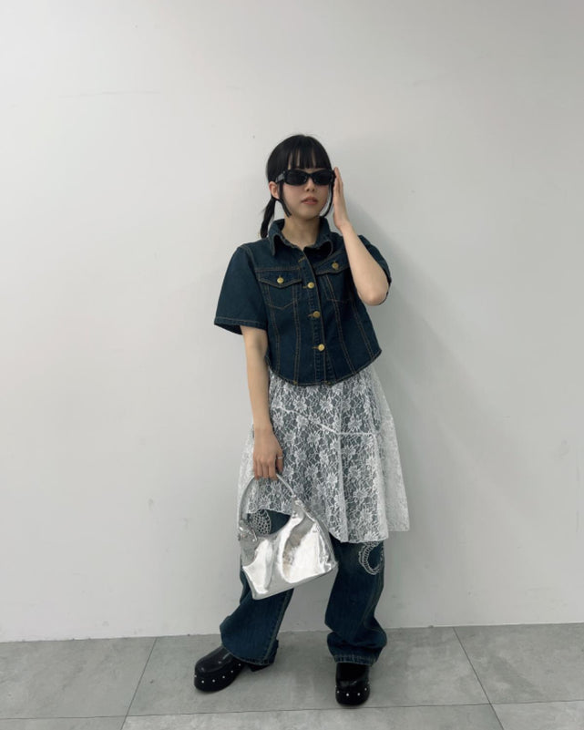 ハーフスリーブデニムジャケット