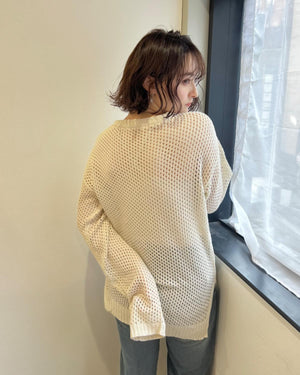 メッシュカットソー