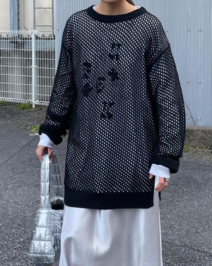 メッシュカットソー