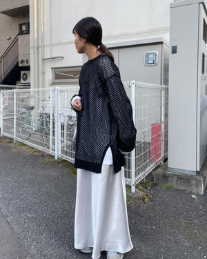 メッシュカットソー