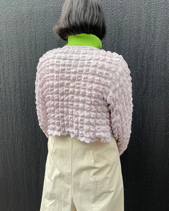 ぽこぽこショートカーディガン
