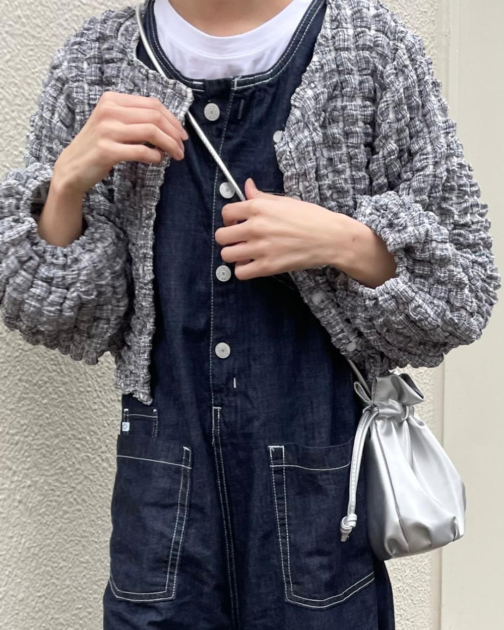 ぽこぽこショートカーディガン