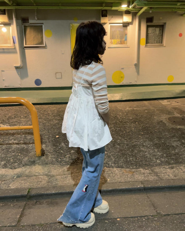 タイプライターペプラムキャミ
