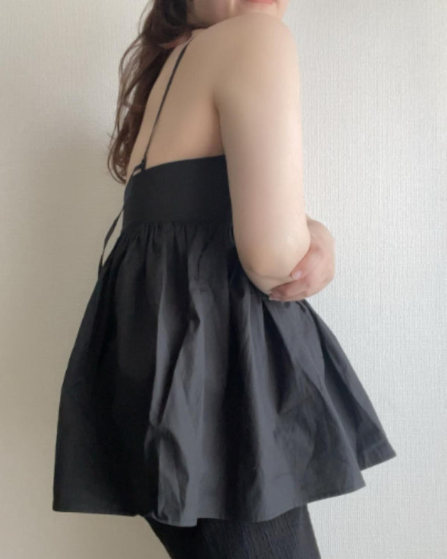 タイプライターペプラムキャミ