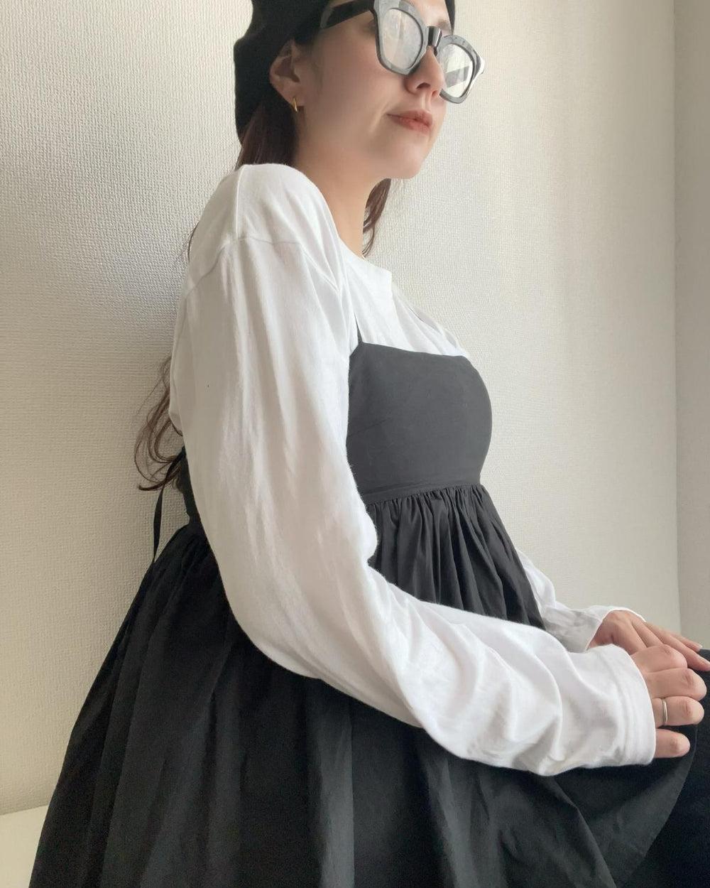 タイプライターペプラムキャミ
