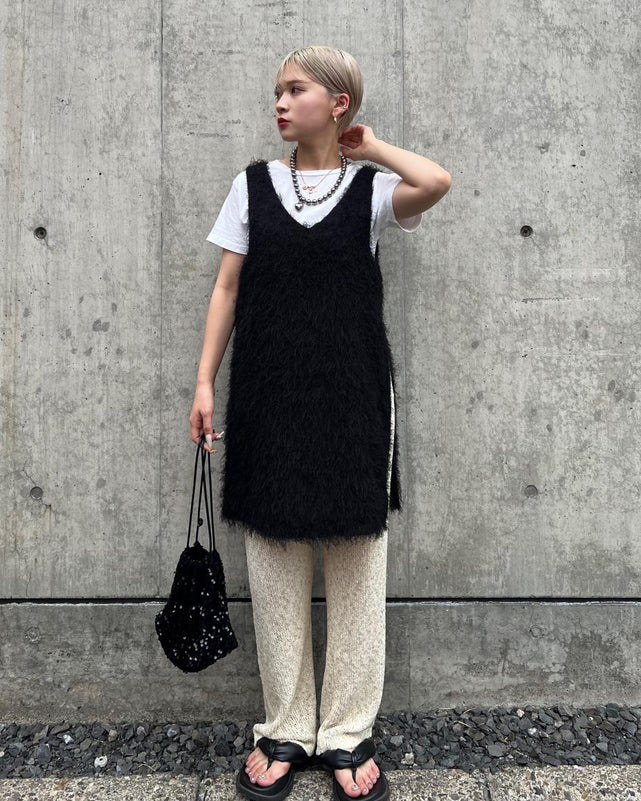 アサタッチミックスニットパンツ