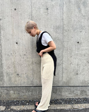 アサタッチミックスニットパンツ