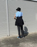 アサタッチミックスニットパンツ