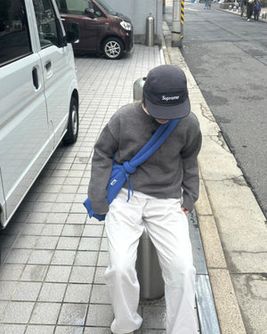 フロントボタンニットプルオーバー