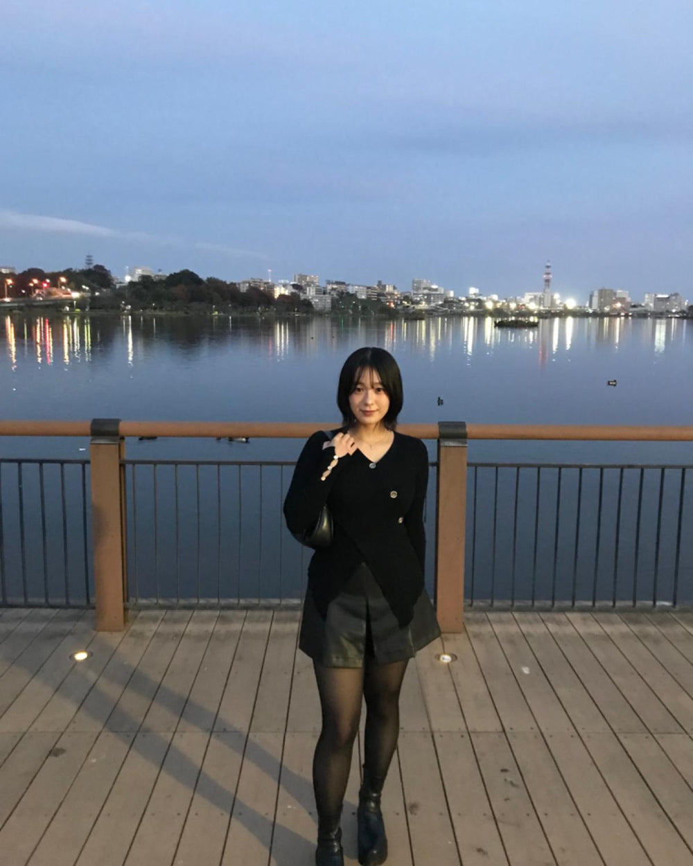 フロントボタンデザインニット