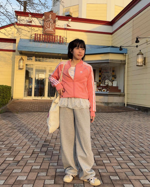 レースレイヤードパンツ
