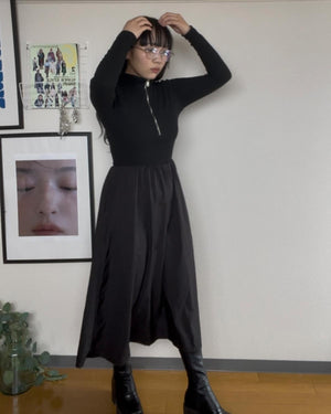 フロントチャックワンピース