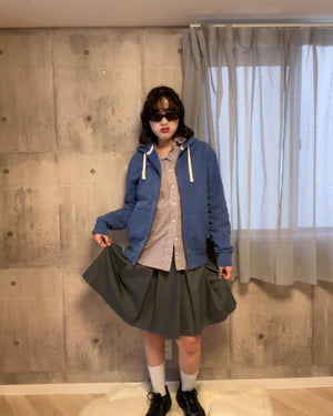 レイヤードデザインミドルスカート