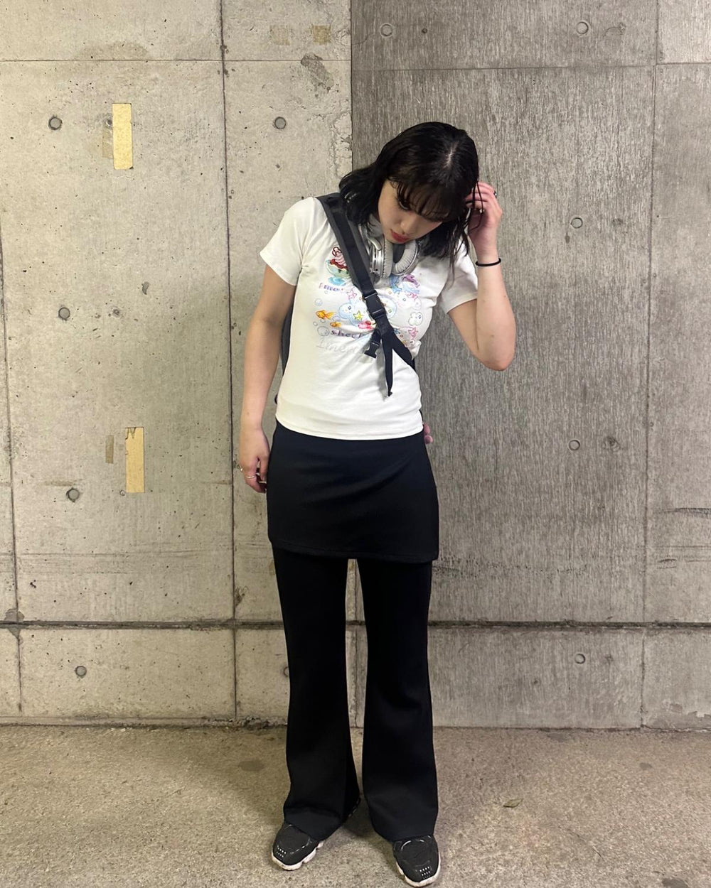 レイヤードフレアパンツ