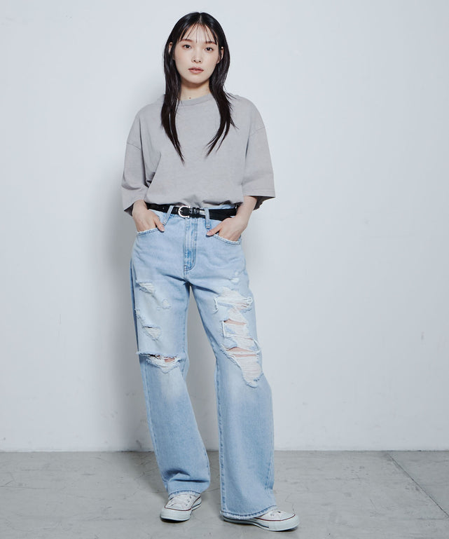 デニム淡色 モデル：167cm M着用