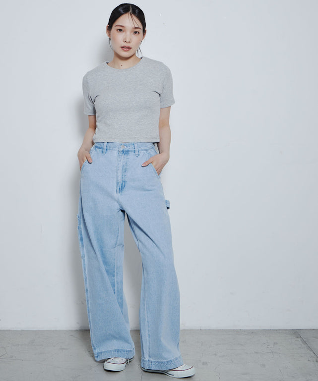 デニム淡色 モデル：167cm M着用