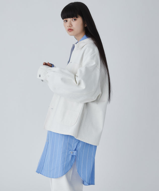 ホワイト モデル：165cm M着用 