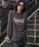 ワッフルグラフィックT（LS）/スミクロ　モデル:175cm L着用