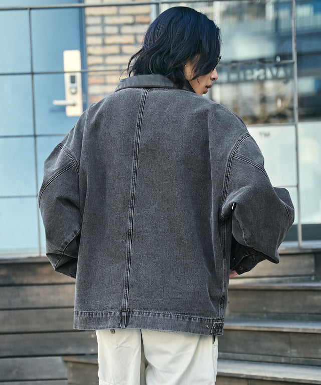 デニムブラックソノタ　モデル:175cm L着用
