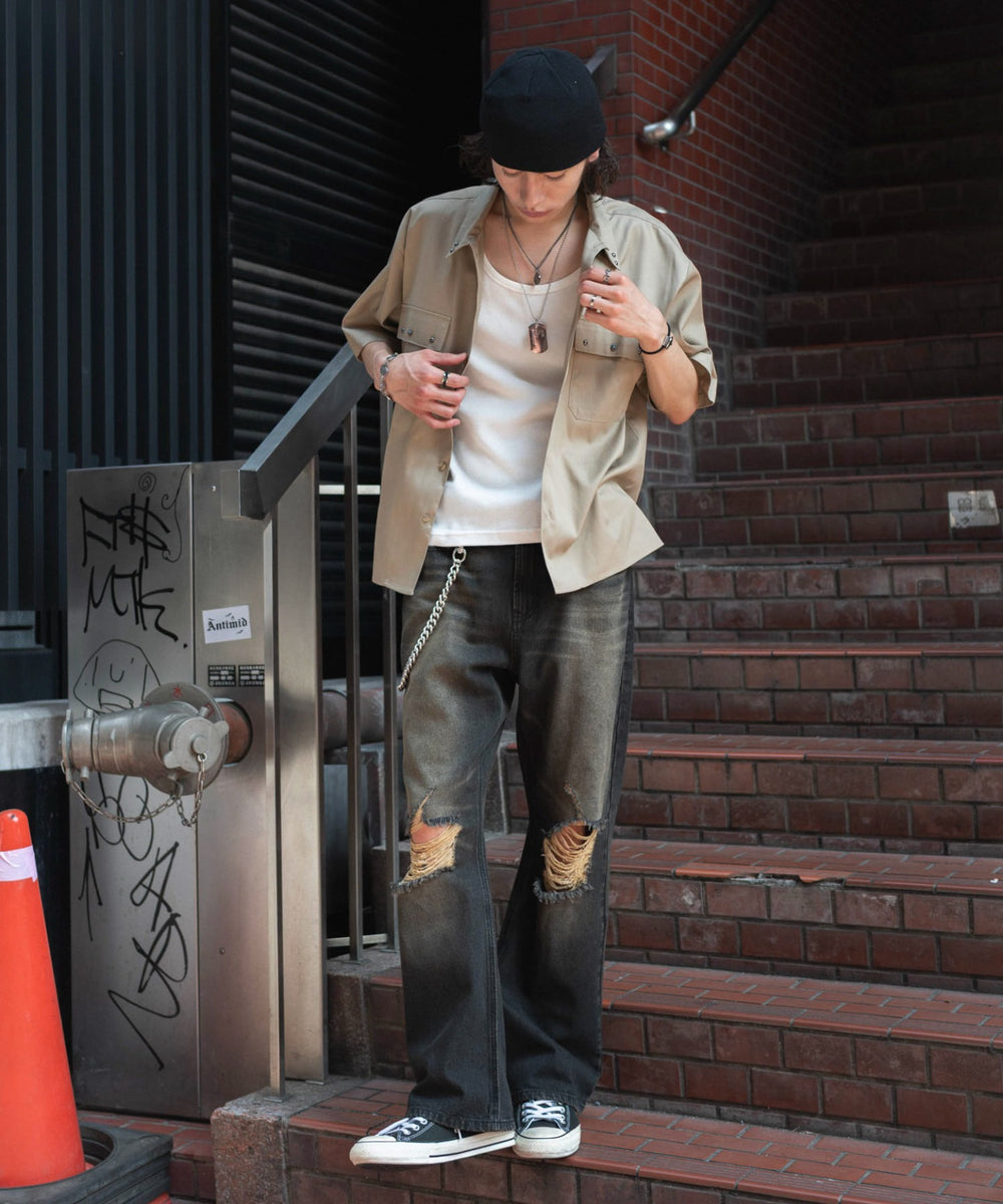 デニムブラックソノタ モデル：182cm L着用