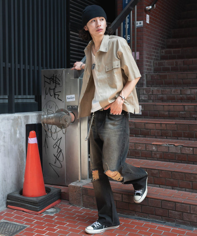デニムブラックソノタ モデル：182cm L着用