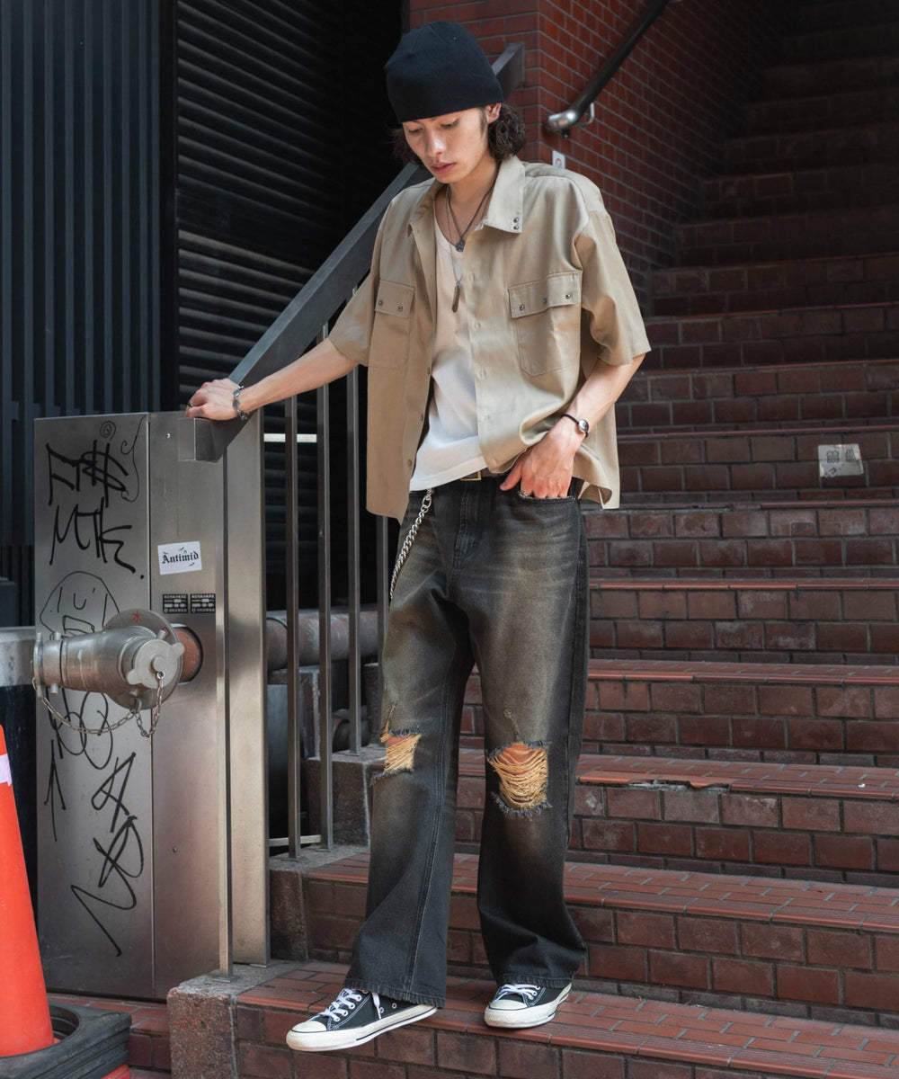 デニムブラックソノタ モデル：182cm L着用