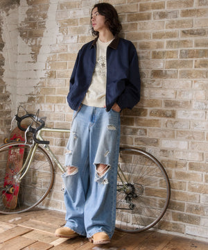 ネイビー モデル：182cm L着用