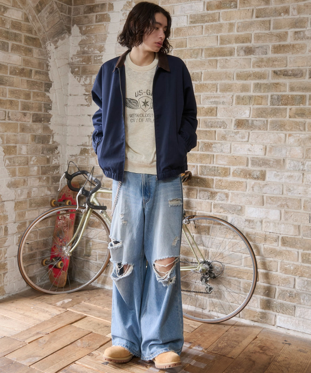 ネイビー モデル：182cm L着用