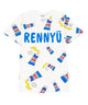 フード総柄Tシャツ