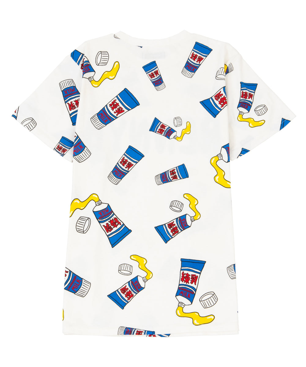 フード総柄Tシャツ