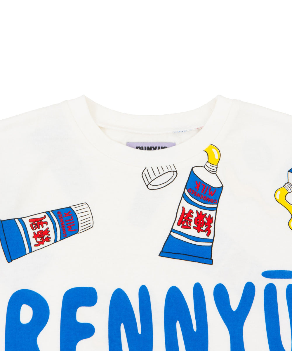 フード総柄Tシャツ