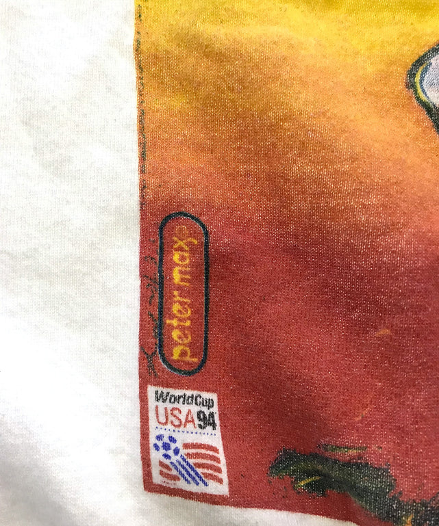 90'S　ピーターマックス プリントスウェット WORLD CUP '94