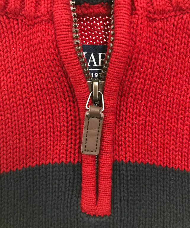 CHAPS ハーフZIPニット