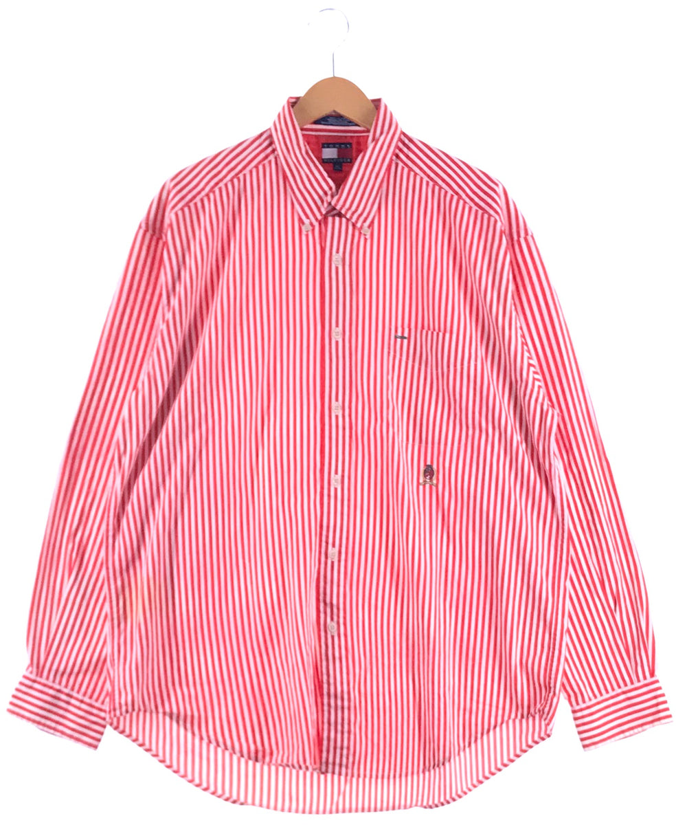 TOMMY ストライプ 長袖ブランドシャツ