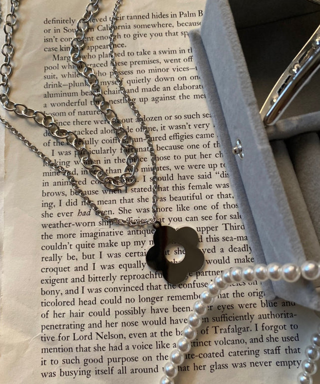 レイヤーモチーフネックレス/柄1:BIGフラワー