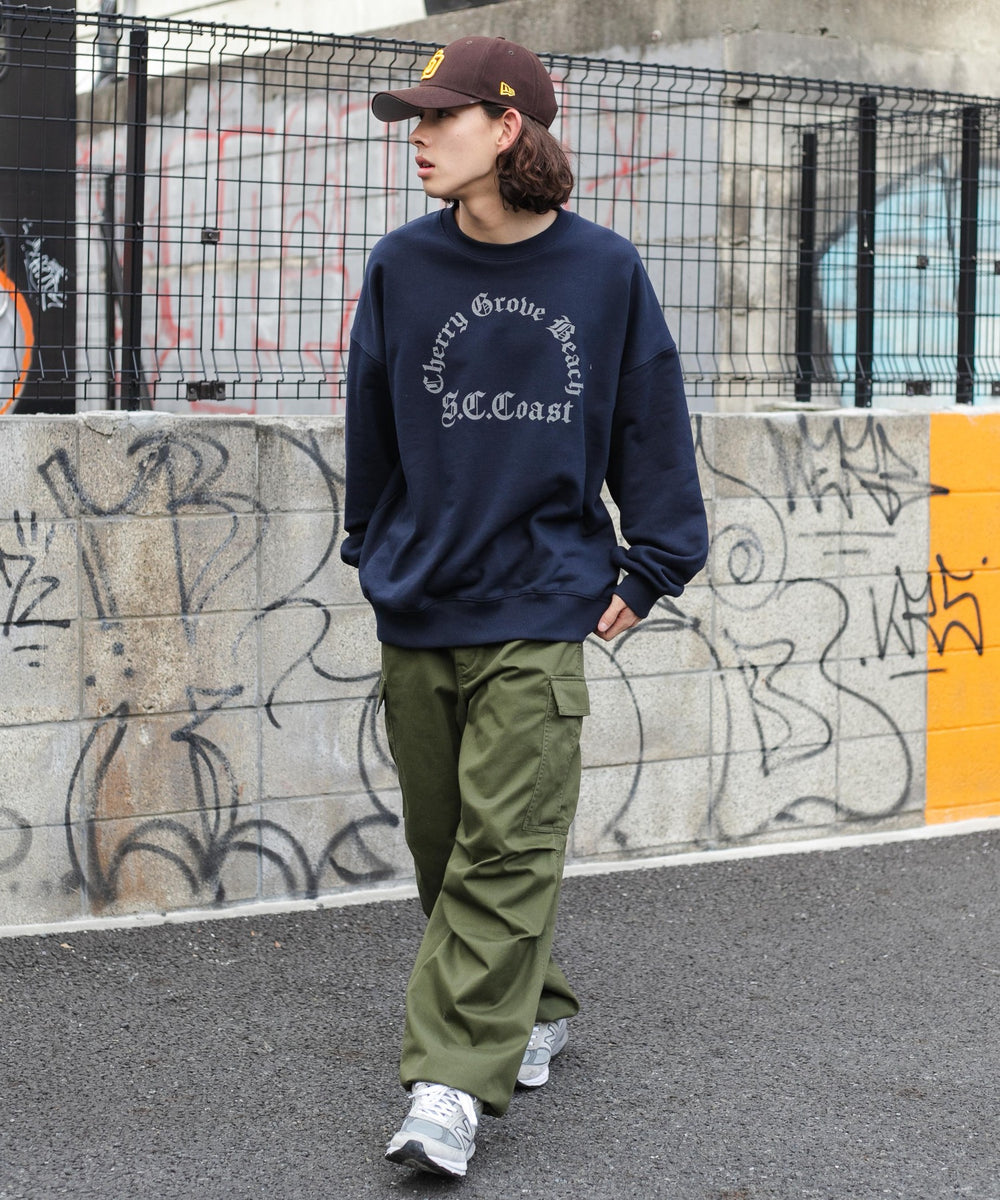 ネイビー モデル：174㎝ L着用