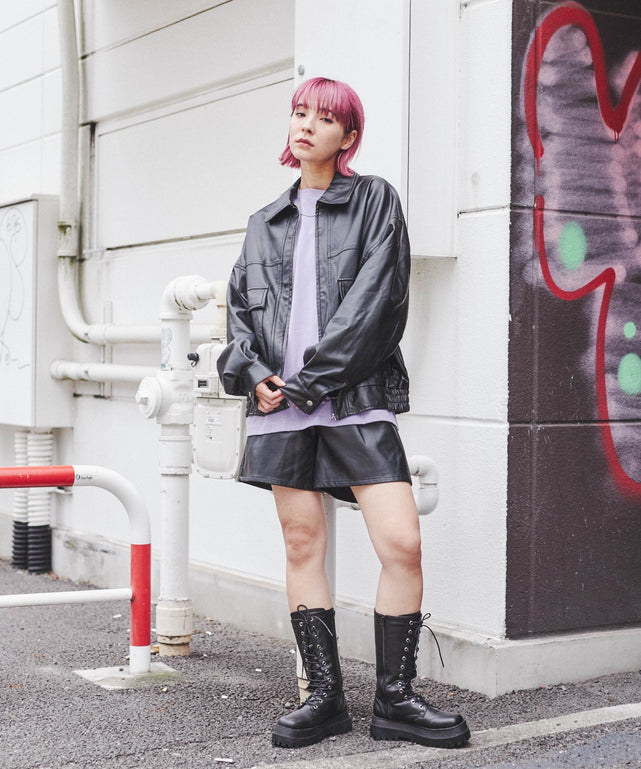 Lパープル　モデル：170cm M着用