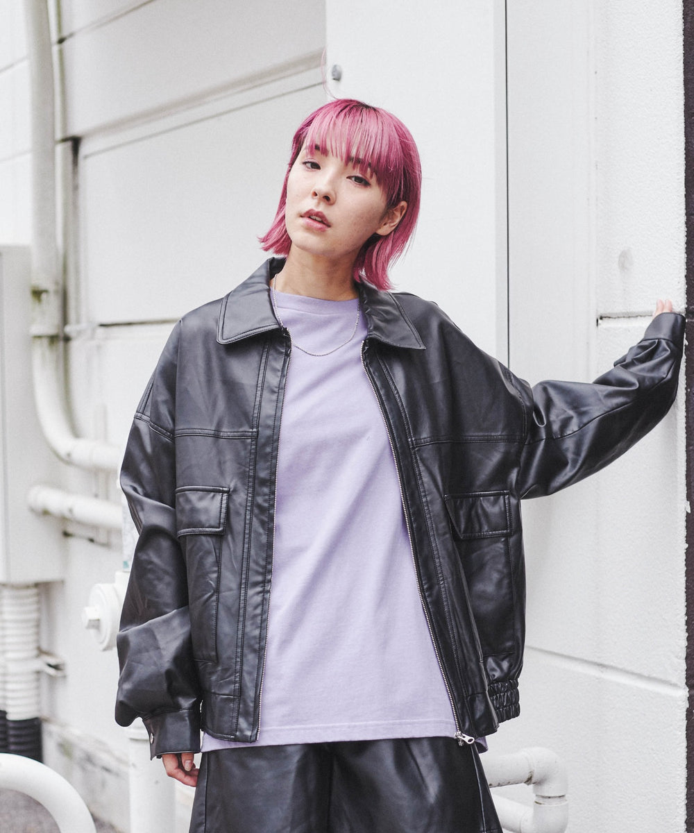 Lパープル　モデル：170cm M着用