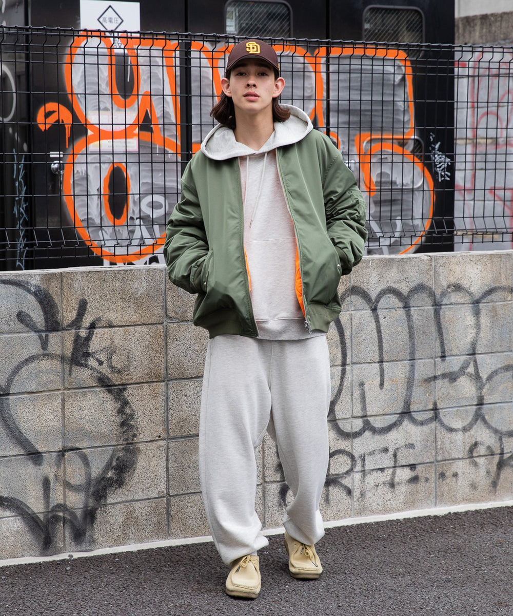 杢グレー　モデル：174cm L着用